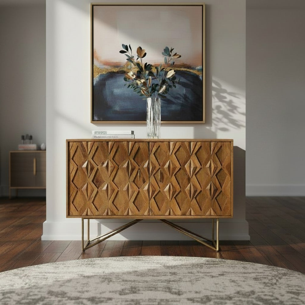 Astro Sideboard Mango Braun 122 — kompakte Wärme