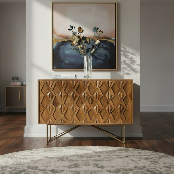 Astro Sideboard Mango Braun 122 — kompakte Wärme