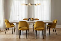 Lois Esszimmerstuhl Samt Gold — Trendfarbe Mailand 2026