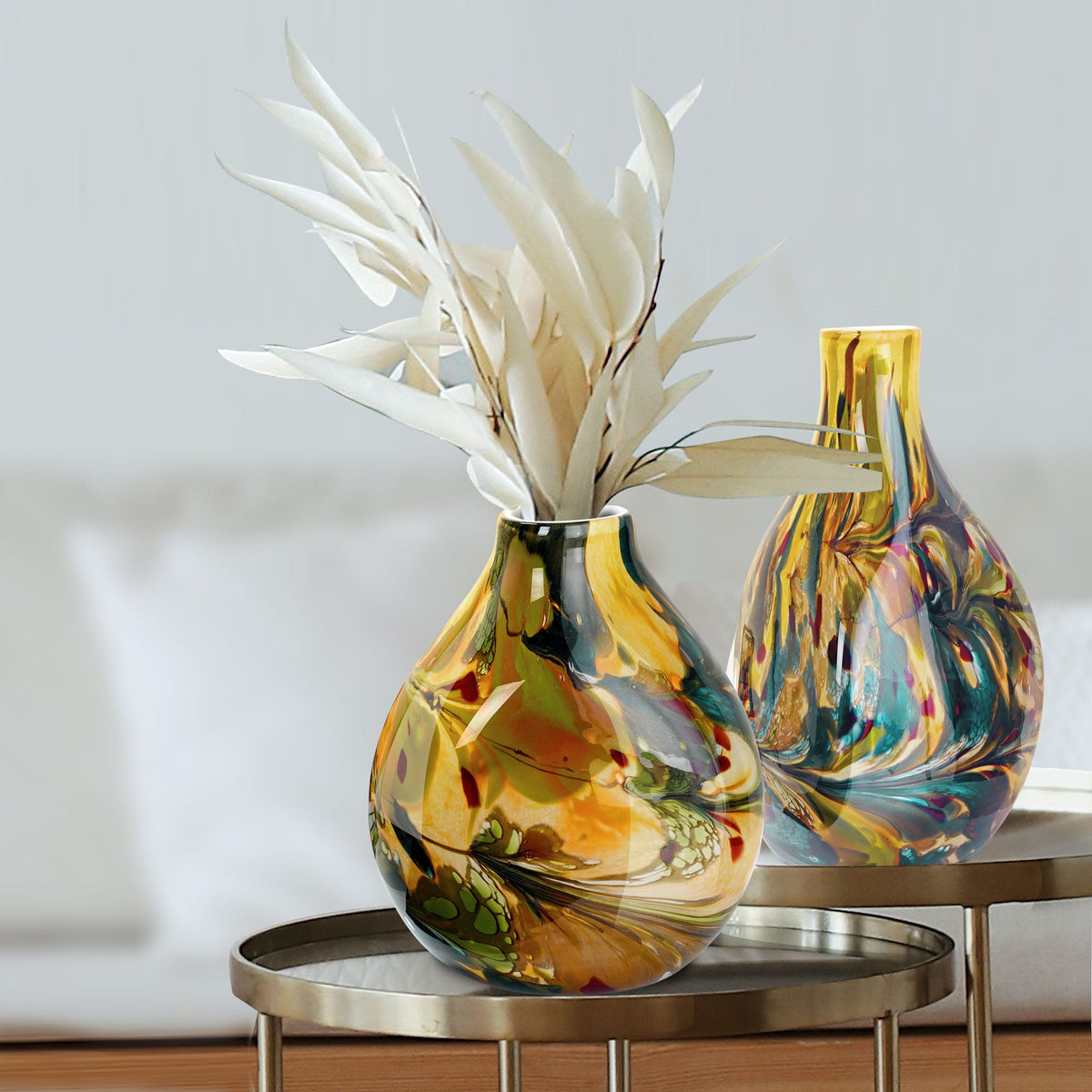 Vase Jungle — Handgefertigtes Glas 40 cm
