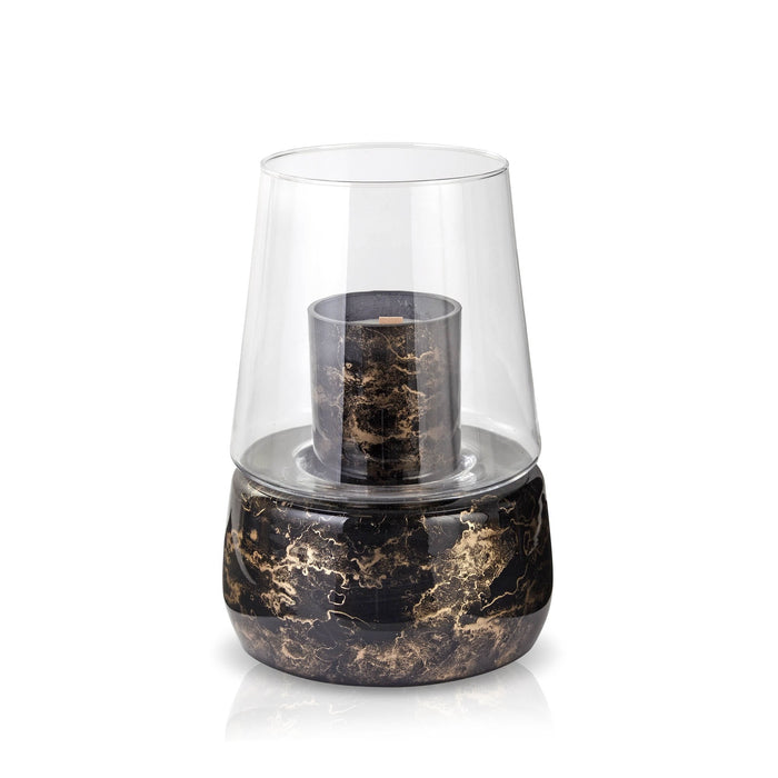 Duftlampe Schwarz — Glas Marmor