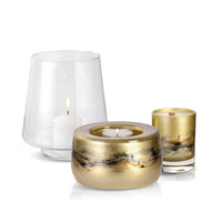 Duftlampe Gold — Glas Marmor