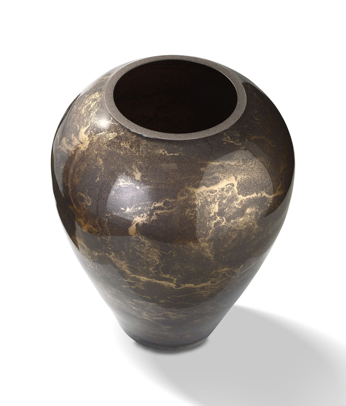 Vase Mokka — Glas Marmor 27 cm