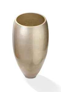 Vase Cappuccino — Beiges Glas Marmor 38 cm