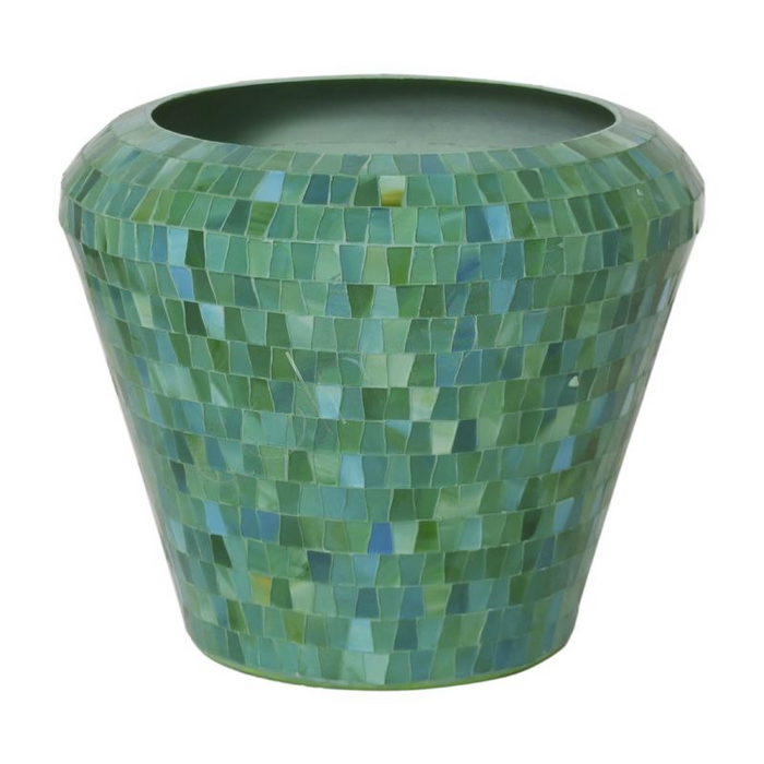 Vase Mosaik grün 27x27x21