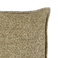 Bouclé Kissen MANAYA — Salt & Pepper Brown — 50x50 cm — handgewebt