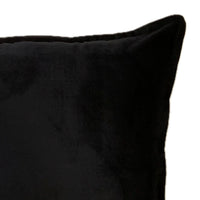 Velvet Kissen AMY — Schwarz — 50x50 cm — weich & dunkel-edel