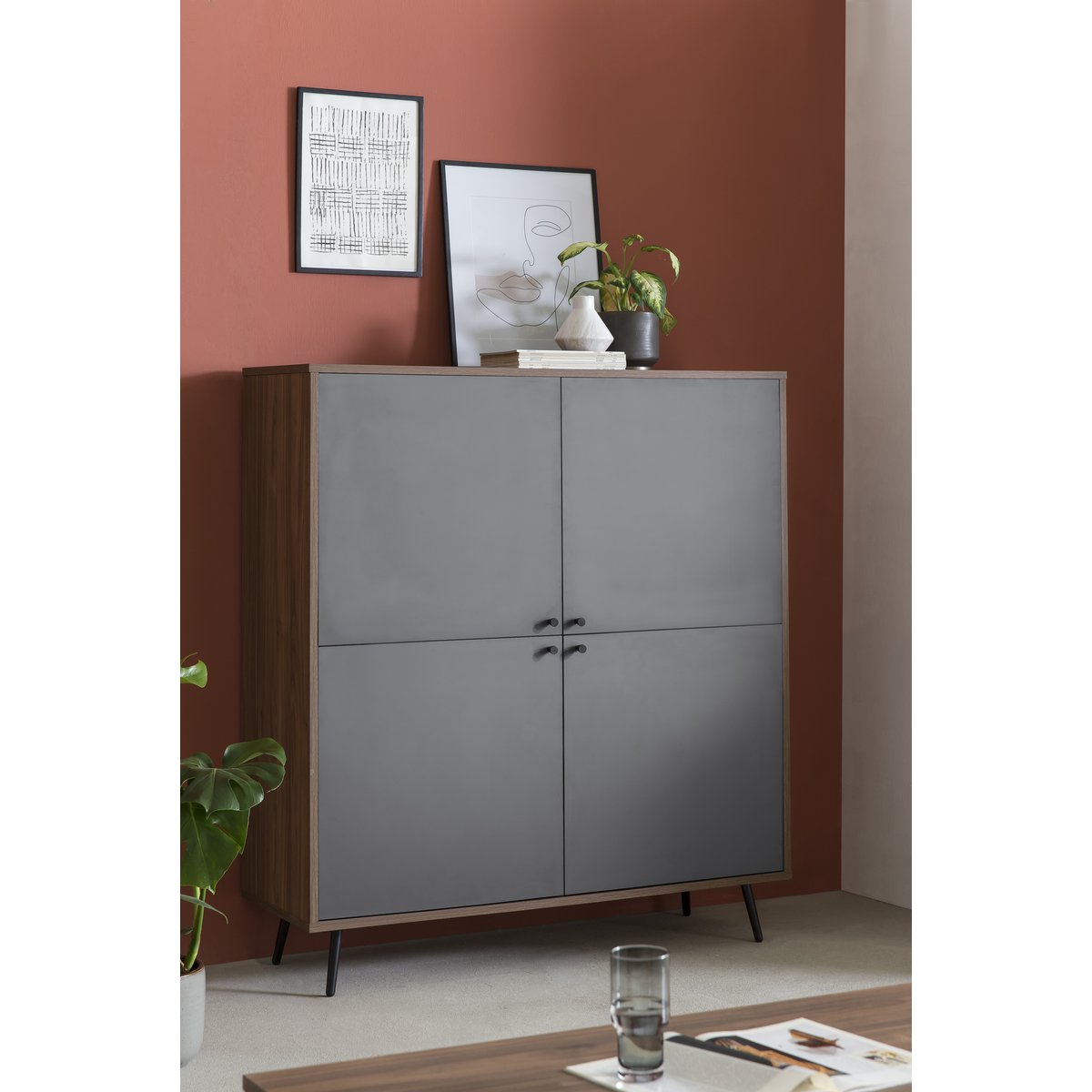 Highboard WalnutElegance