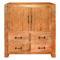 Massivholz Schrank Braun – Industrial Kommode von Colmore (160 cm)