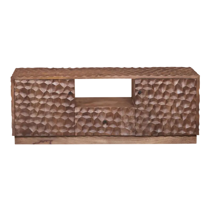 Lowboard aus Mangoholz – dunkelbraun – 145×40×55 cm – modern & handgefertigt