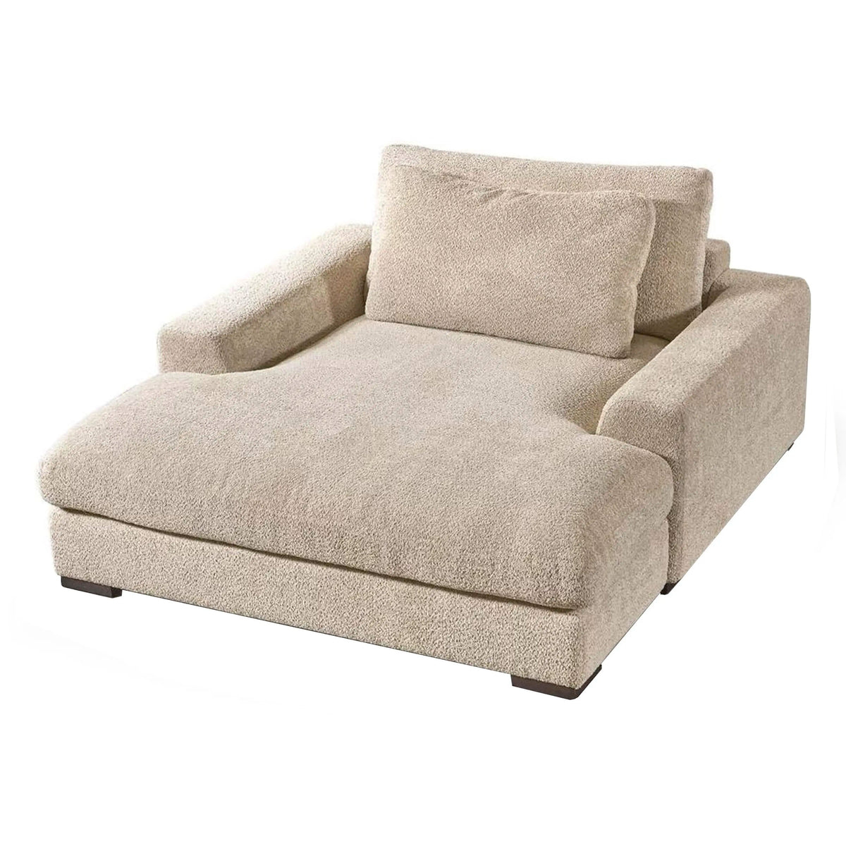 Daybed-Sofa aus Strukturstoff – extra breit & gemütlich – 166×179×91 cm – modernes Design