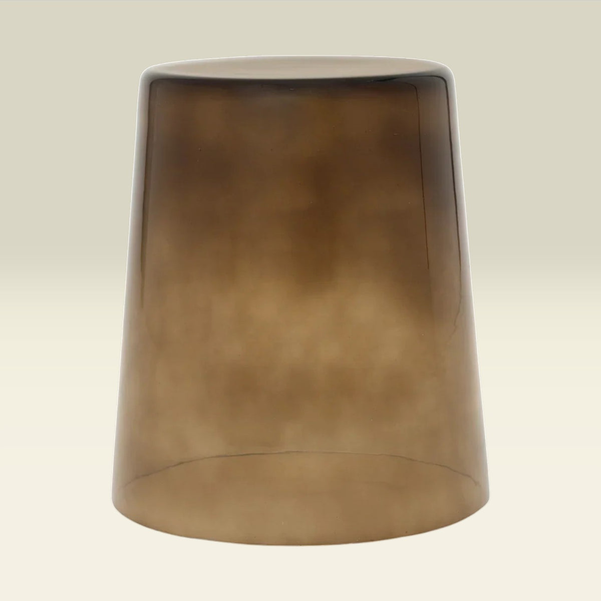Beistelltisch Kai Recyclingglas — Kakaobraun