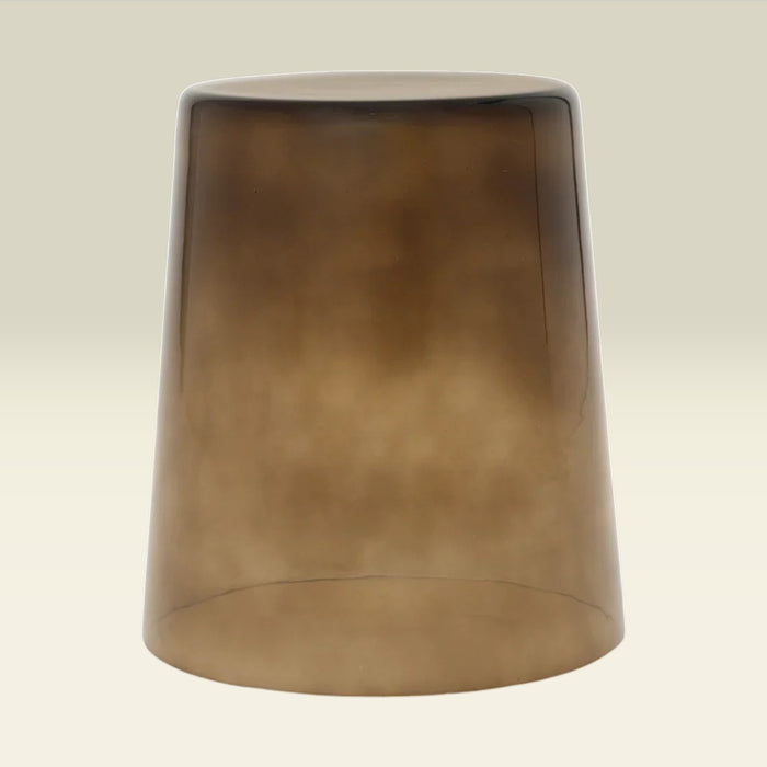 Beistelltisch Kai Recyclingglas — Kakaobraun