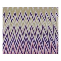 Überwurf mit Chevron-Muster – Baumwollmix in Rosa & Lila – 130×170 cm – modern & vielseitig