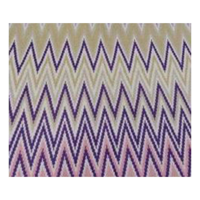 Überwurf mit Chevron-Muster – Baumwollmix in Rosa & Lila – 130×170 cm – modern & vielseitig
