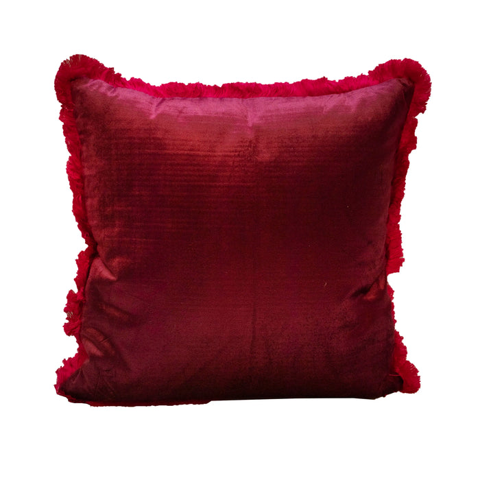 Zierkissen aus Stoff – lila – 50×50 cm – weich & dekorativ mit Struktur