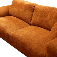 2-Sitzer Sofa aus Bouclé in Gold – weicher Bezug – 186 × 100 × 85 cm – modernes Design