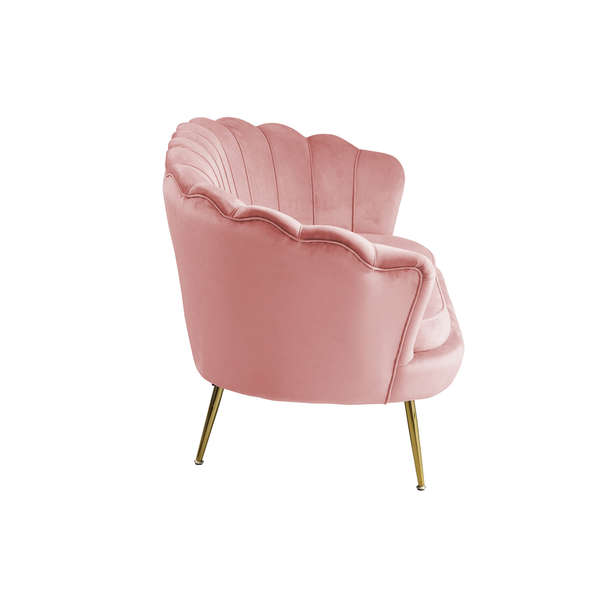 Muschelsofa aus Samt – Lounge-Design & Sitzkissen – 136×78 cm – in 4 Farben