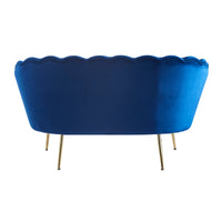 Muschelsofa aus Samt – Lounge-Design & Sitzkissen – 136×78 cm – in 4 Farben