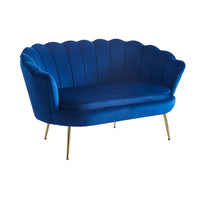Muschelsofa aus Samt – Lounge-Design & Sitzkissen – 136×78 cm – in 4 Farben