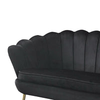 Muschelsofa aus Samt – Lounge-Design & Sitzkissen – 136×78 cm – in 4 Farben