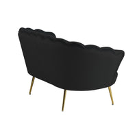Muschelsofa aus Samt – Lounge-Design & Sitzkissen – 136×78 cm – in 4 Farben