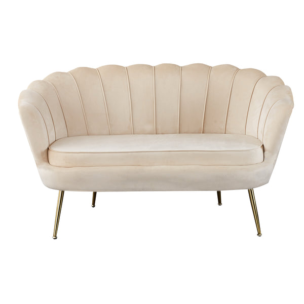 Muschelsofa aus Samt – Lounge-Design & Sitzkissen – 136×78 cm – in 4 Farben