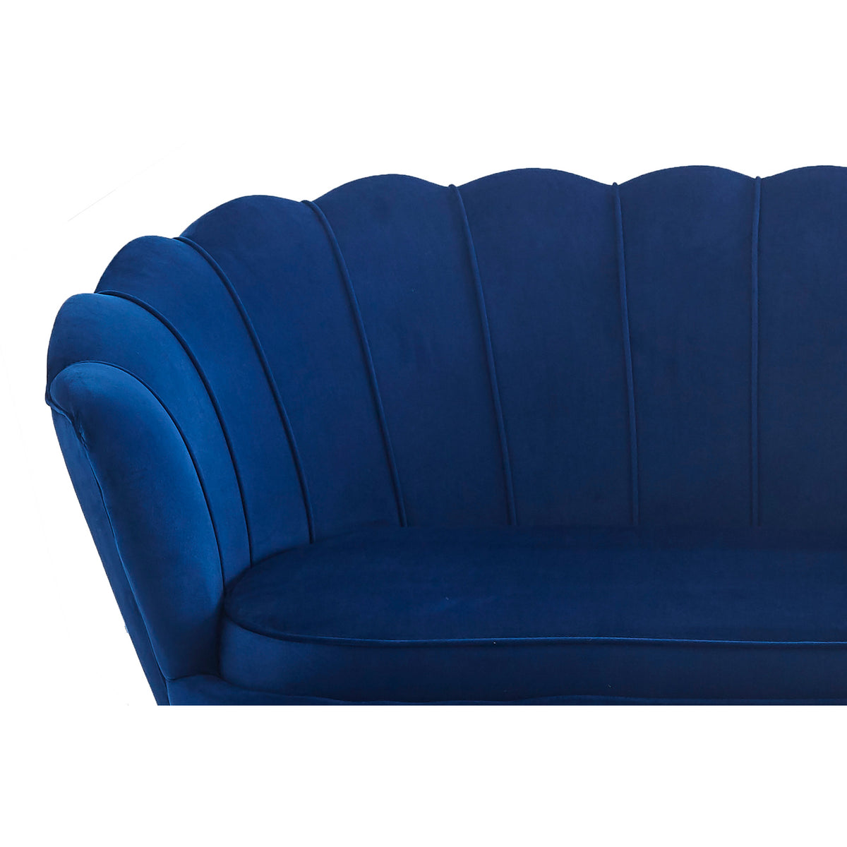 Muschelsofa aus Samt – Lounge-Design & Sitzkissen – 136×78 cm – in 4 Farben