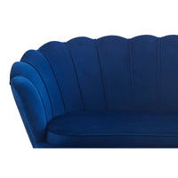 Muschelsofa aus Samt – Lounge-Design & Sitzkissen – 136×78 cm – in 4 Farben