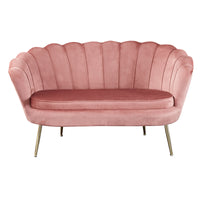 Muschelsofa aus Samt – Lounge-Design & Sitzkissen – 136×78 cm – in 4 Farben
