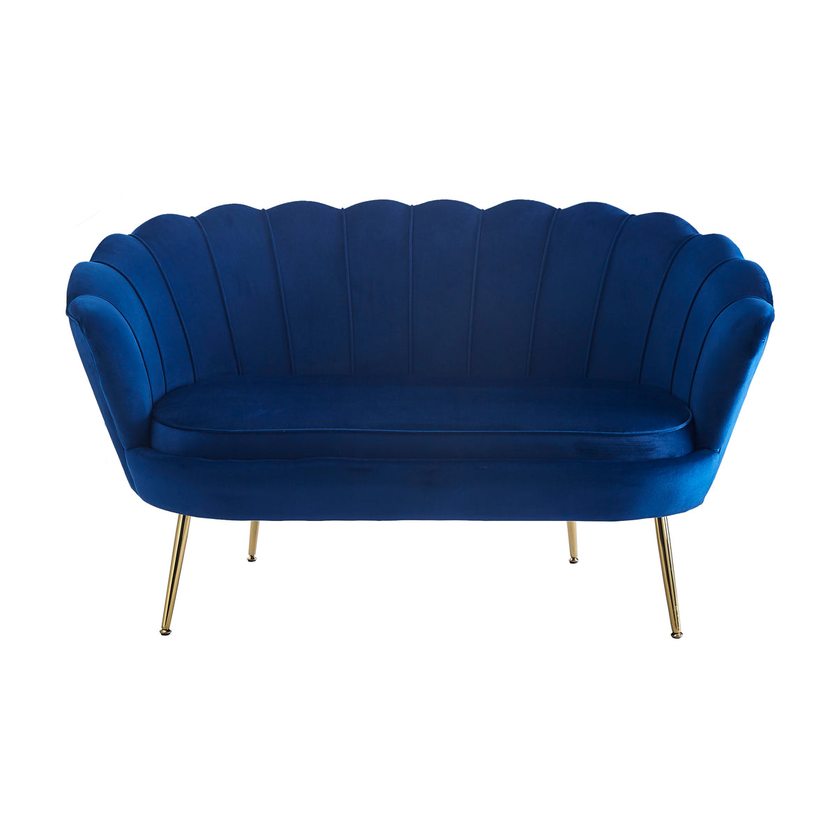 Muschelsofa aus Samt – Lounge-Design & Sitzkissen – 136×78 cm – in 4 Farben