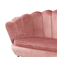 Muschelsofa aus Samt – Lounge-Design & Sitzkissen – 136×78 cm – in 4 Farben