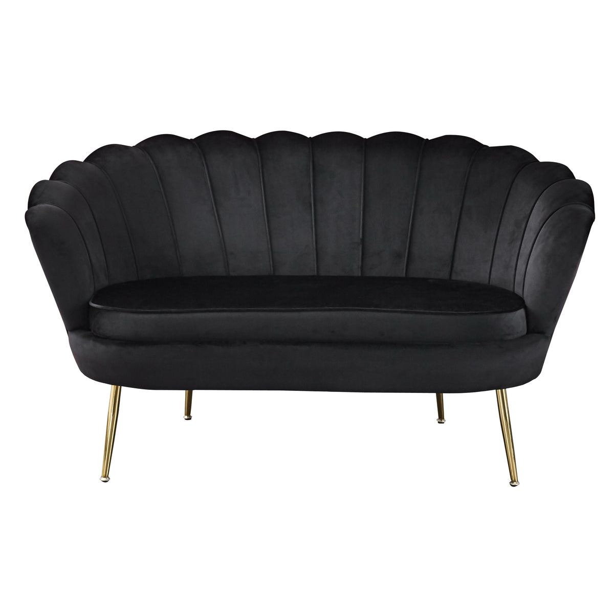 Muschelsofa aus Samt – Lounge-Design & Sitzkissen – 136×78 cm – in 4 Farben