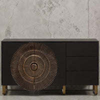 Brass Eclipse Sideboard Gold 150 — festliche Strahlkraft