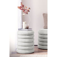 Hocker Bouclé Chic Mini mit Stauraum