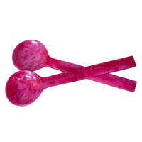 Salatschale aus Kunstharz in Rosa – rund – Ø 29 cm – modernes Design