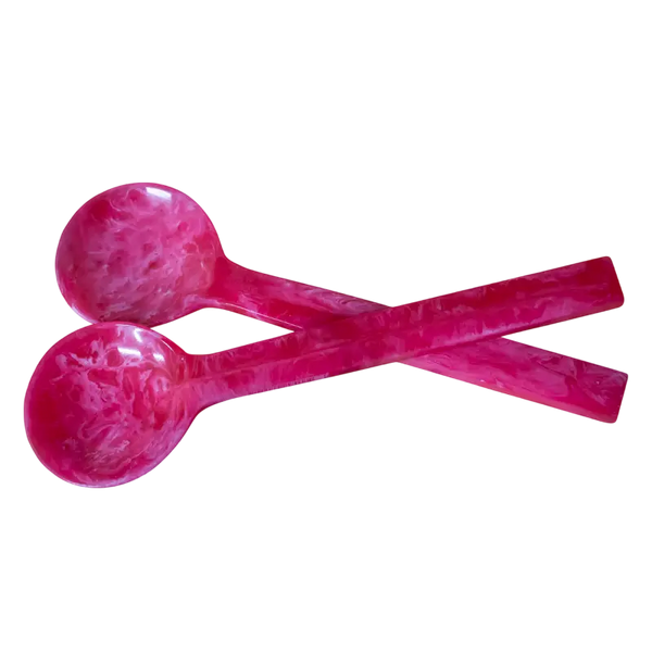 Salatschale aus Kunstharz in Rosa – rund – Ø 29 cm – modernes Design