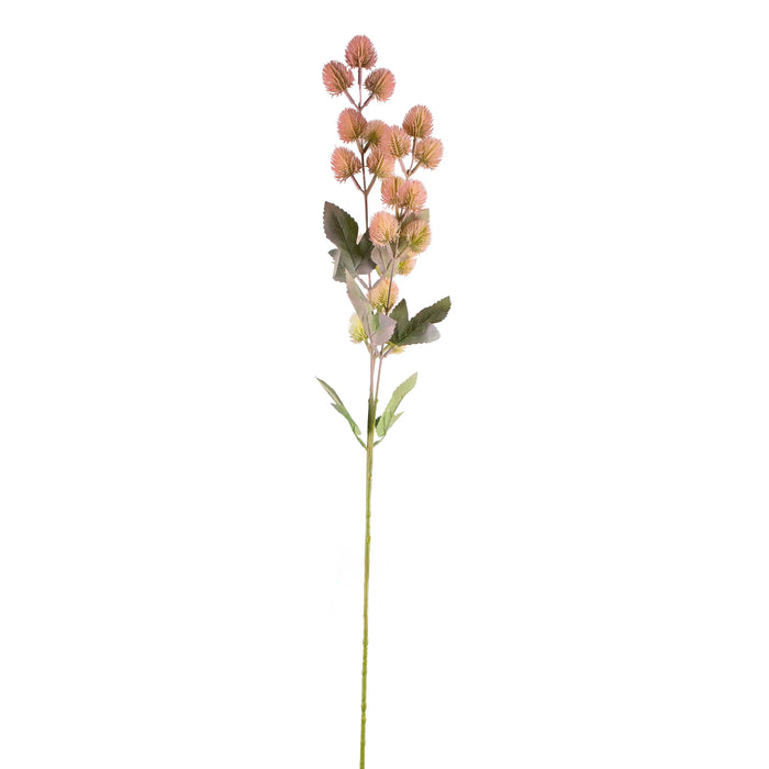 Kunstdistel in Pink aus Kunststoff – filigrane Blüte – 90 cm – modern