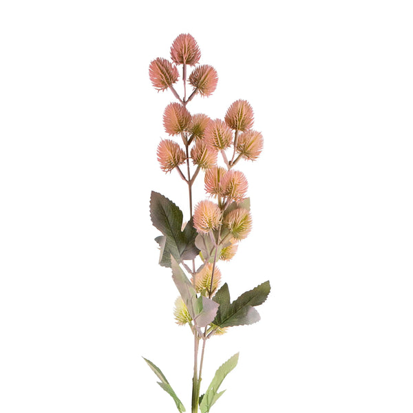Kunstdistel in Pink aus Kunststoff – filigrane Blüte – 90 cm – modern