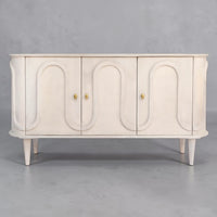 Curves Sideboard Whitewash Mango 153 — skulpturale Weichheit