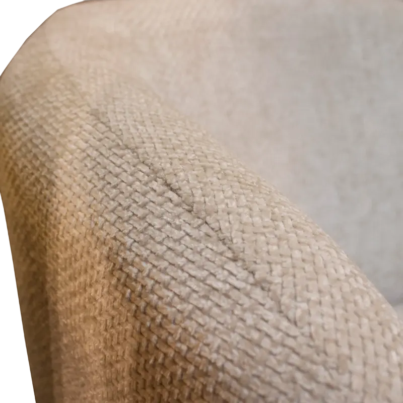 Drehbarer Sessel aus Bouclé – skulpturale Form – 78x81x77 cm – 4 Farben
