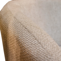 Drehbarer Sessel aus Bouclé – skulpturale Form – 78x81x77 cm – 4 Farben