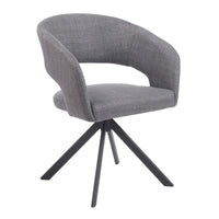 2er-Set Drehbare Esszimmerstühle aus Stoff – Beige oder Grün – B 62 cm – Modernes Design