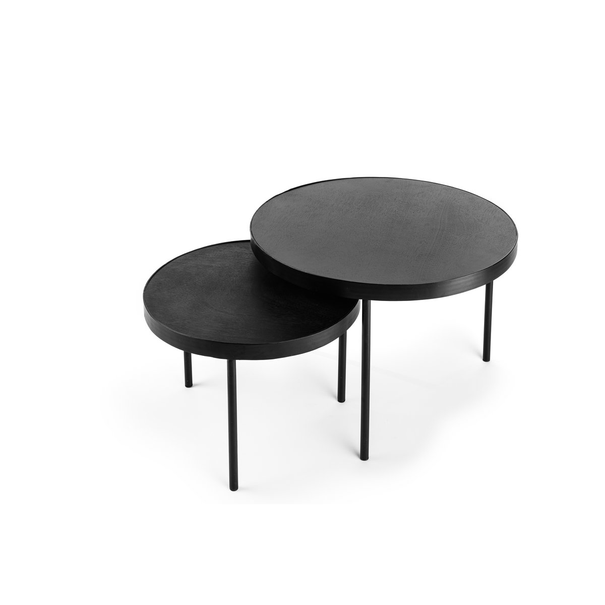 Couchtisch Akazia Noir  (2er-Set)