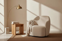 David Sessel Cream — Bouclé Strukturstoff
