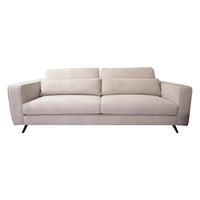 3-Sitzer Sofa aus Stoff in Beige – Modell Merida – B 245 cm – modern & gemütlich