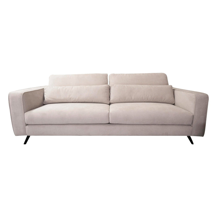 3-Sitzer Sofa aus Stoff in Beige – Modell Merida – B 245 cm – modern & gemütlich