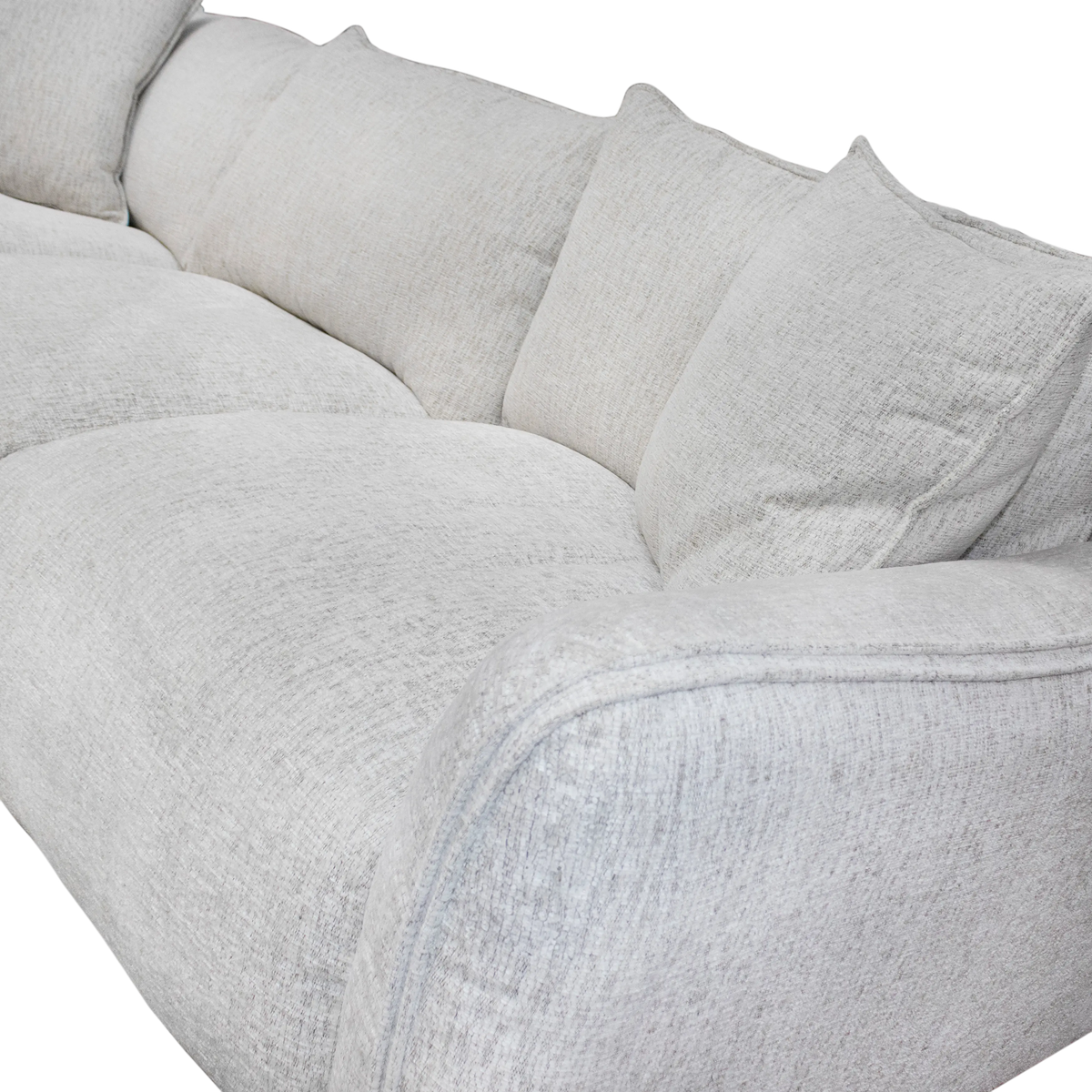 KEN Ecksofa Cremeweiß 278×278 — weiche Wohnlandschaft