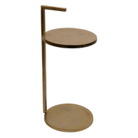 Beistelltisch aus Aluminium in Bronzeoptik – modern – 33x31x66 cm – Diga Colmore
