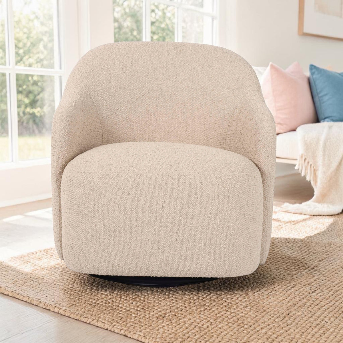 David Sessel Cream — Bouclé Strukturstoff